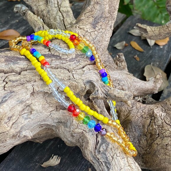 Osumare Orisha Collar Oshumare Necklace Arco Iris Yoruba Santeria Eleke - Picture 1 of 3